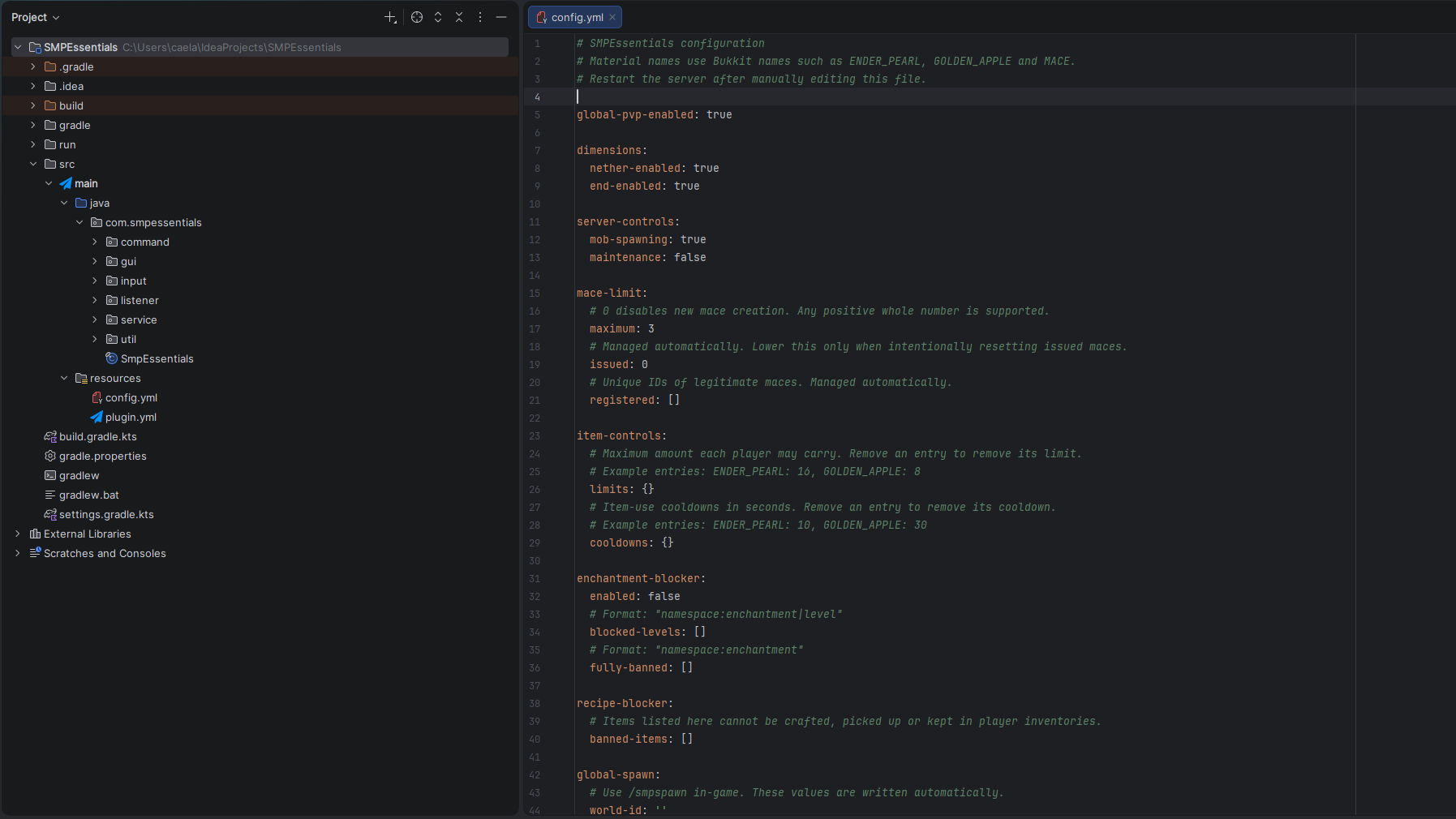 SMP Essentials Plugin.